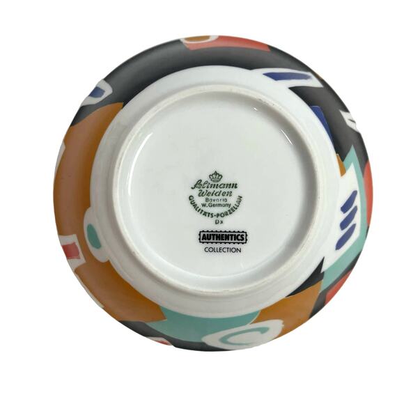 Seltmann Weiden Authentics Porcelain Abstract Print Bowl Plate Replacement Set - Picture 10 of 11